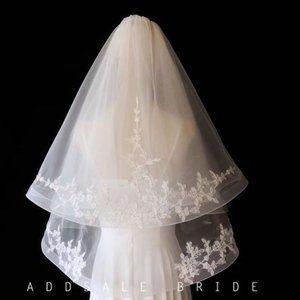 Bridal Elbow Lace Veil with Comb